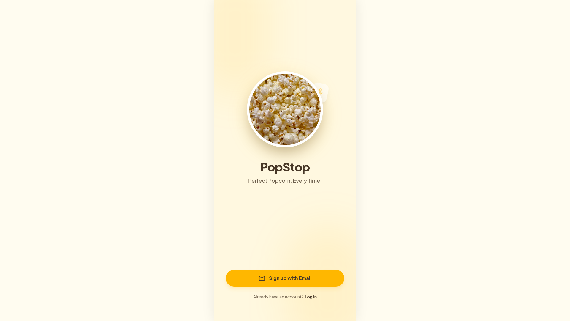 Screenshot of Popstop — Simulated Pop-Detection App