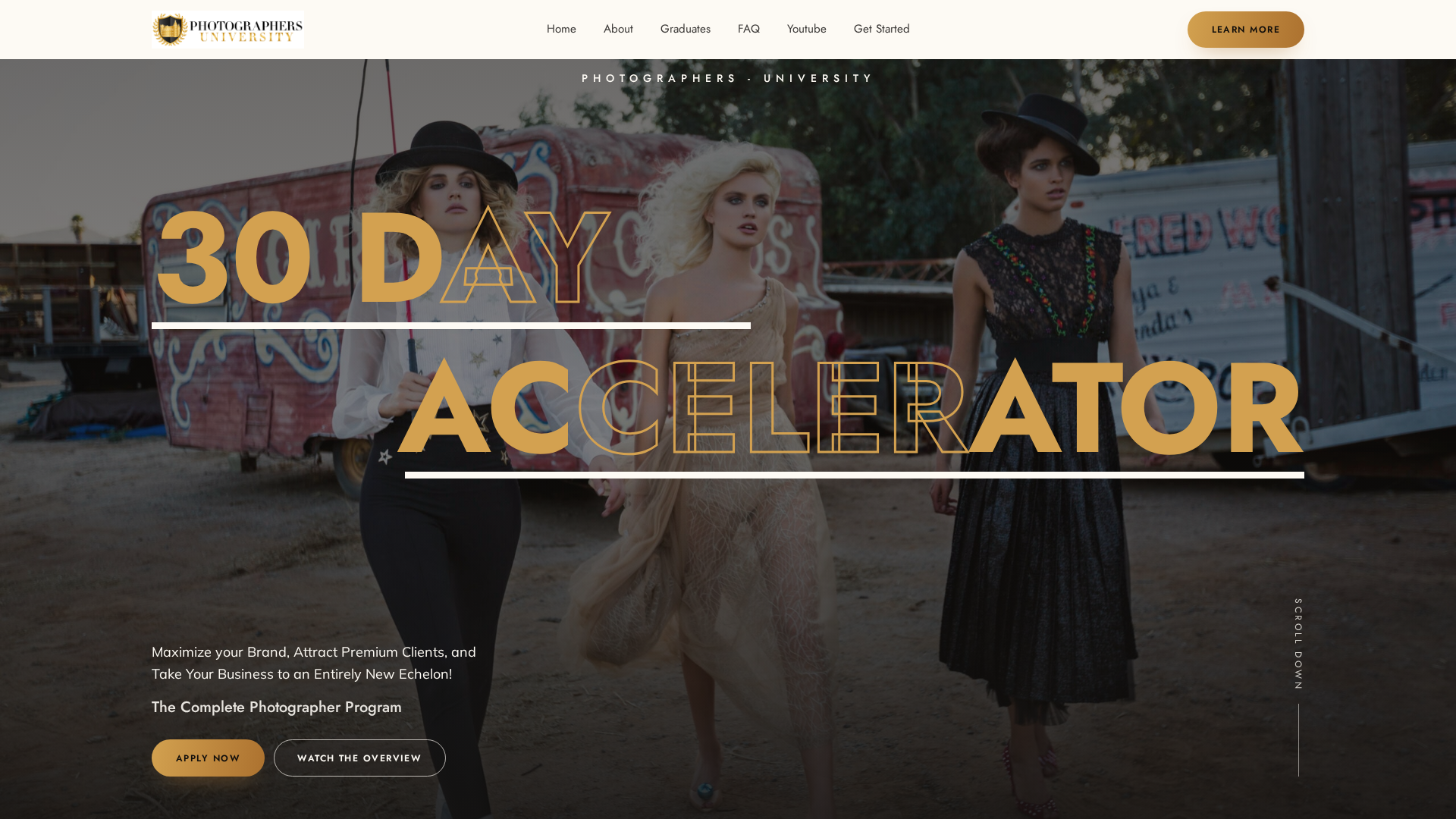 PHOTOGRAPHERS UNIVERSITY — project preview