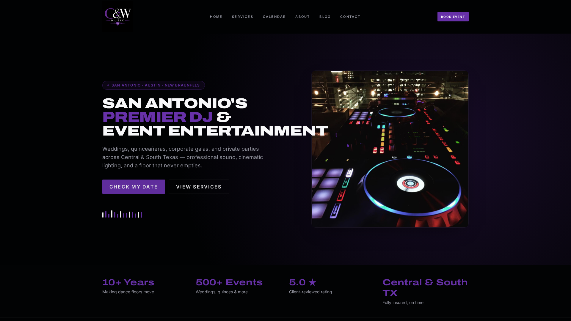 C&W Music Enterprise — website built by Ready AI Digital