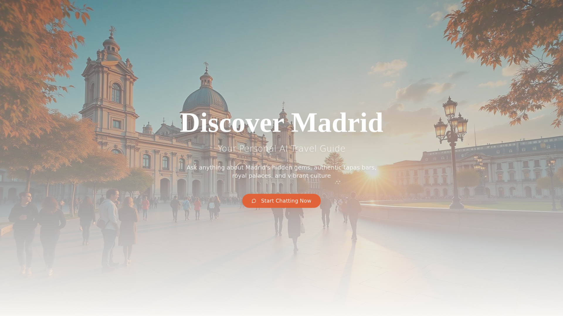 Screenshot of Madrid Tourism — ElevenLabs Voice Agent