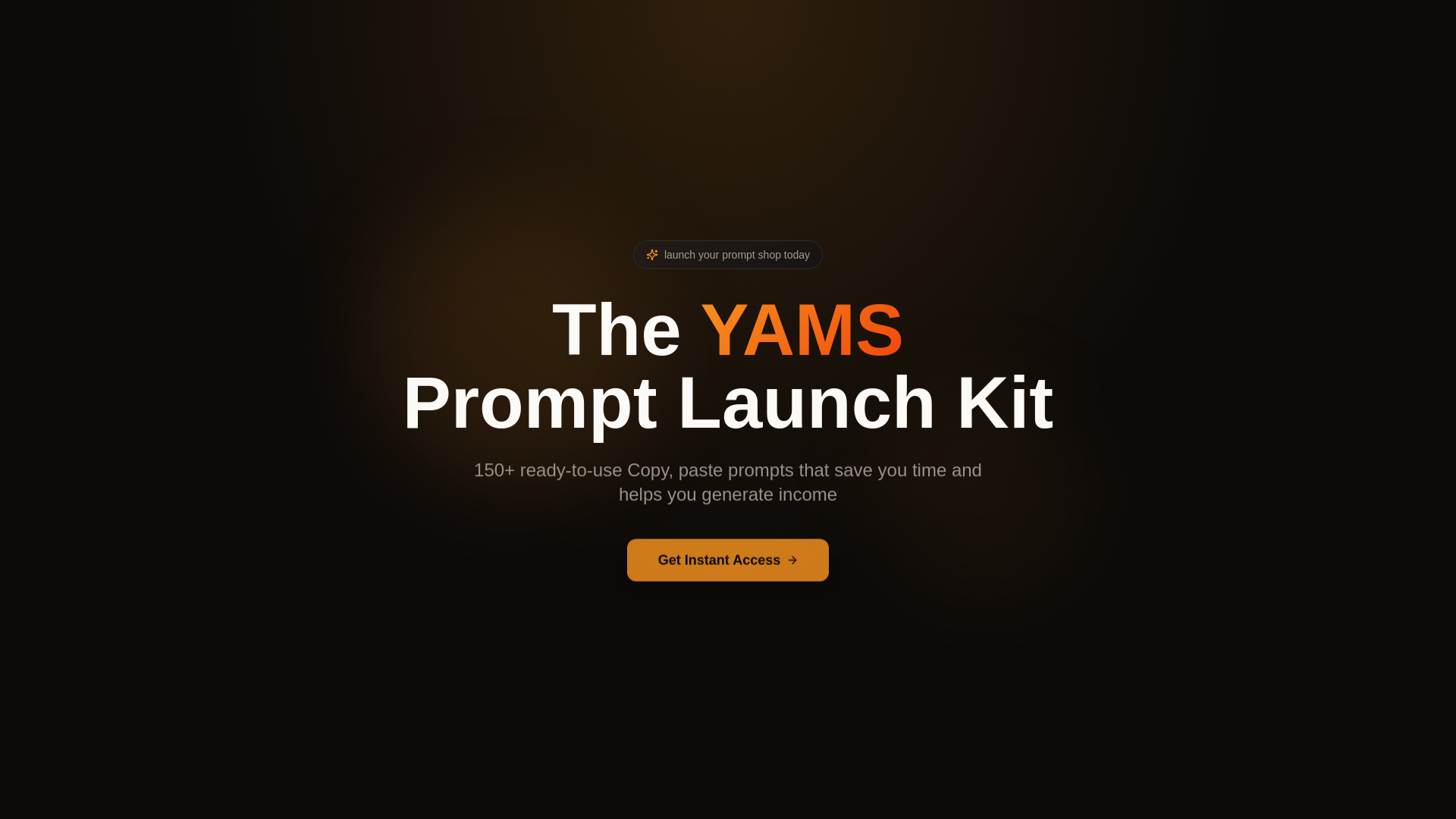 Screenshot of YAMS Prompt Launch Kit