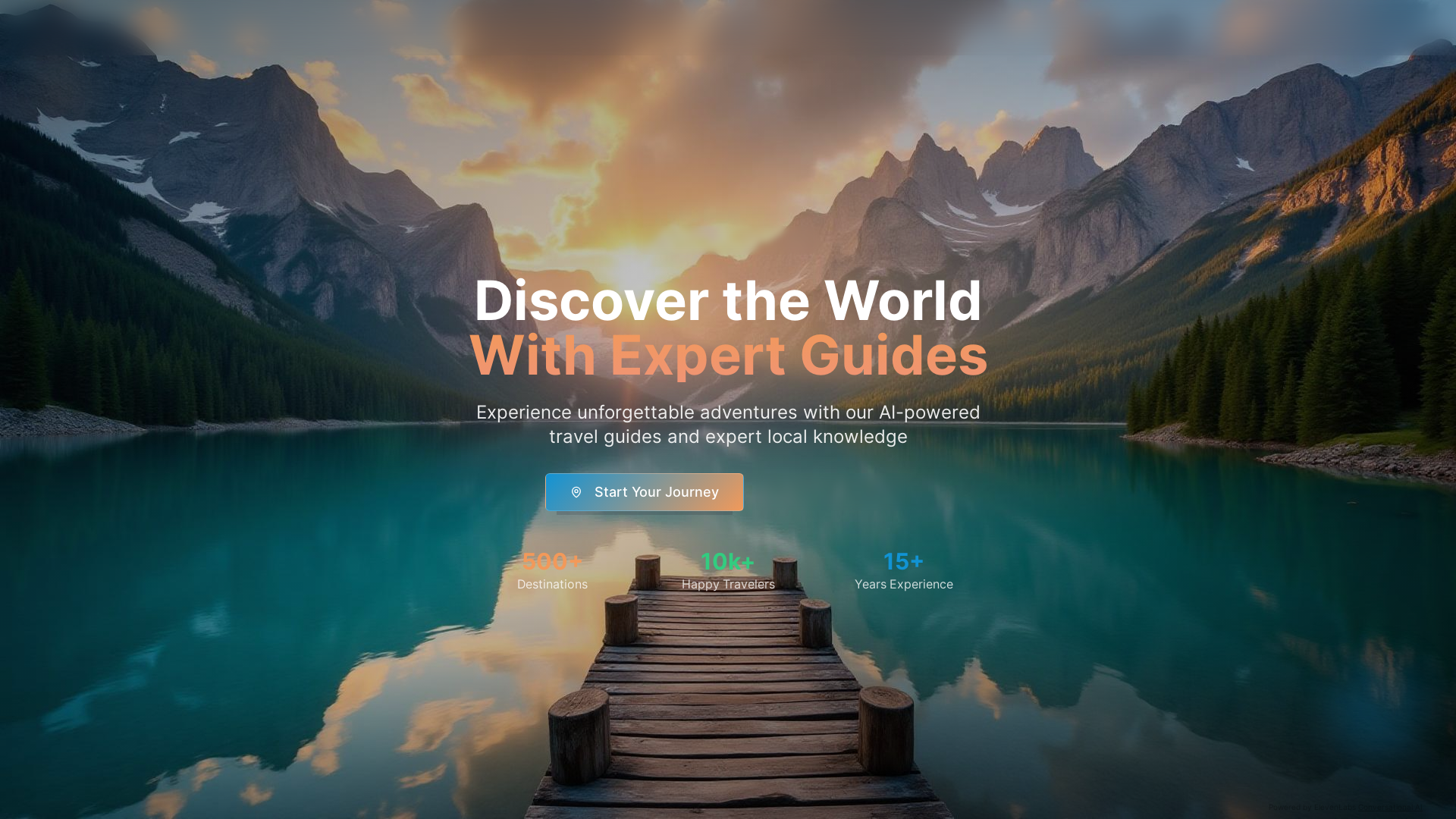 Screenshot of Wanderlust — Voice-Agent Tour Site
