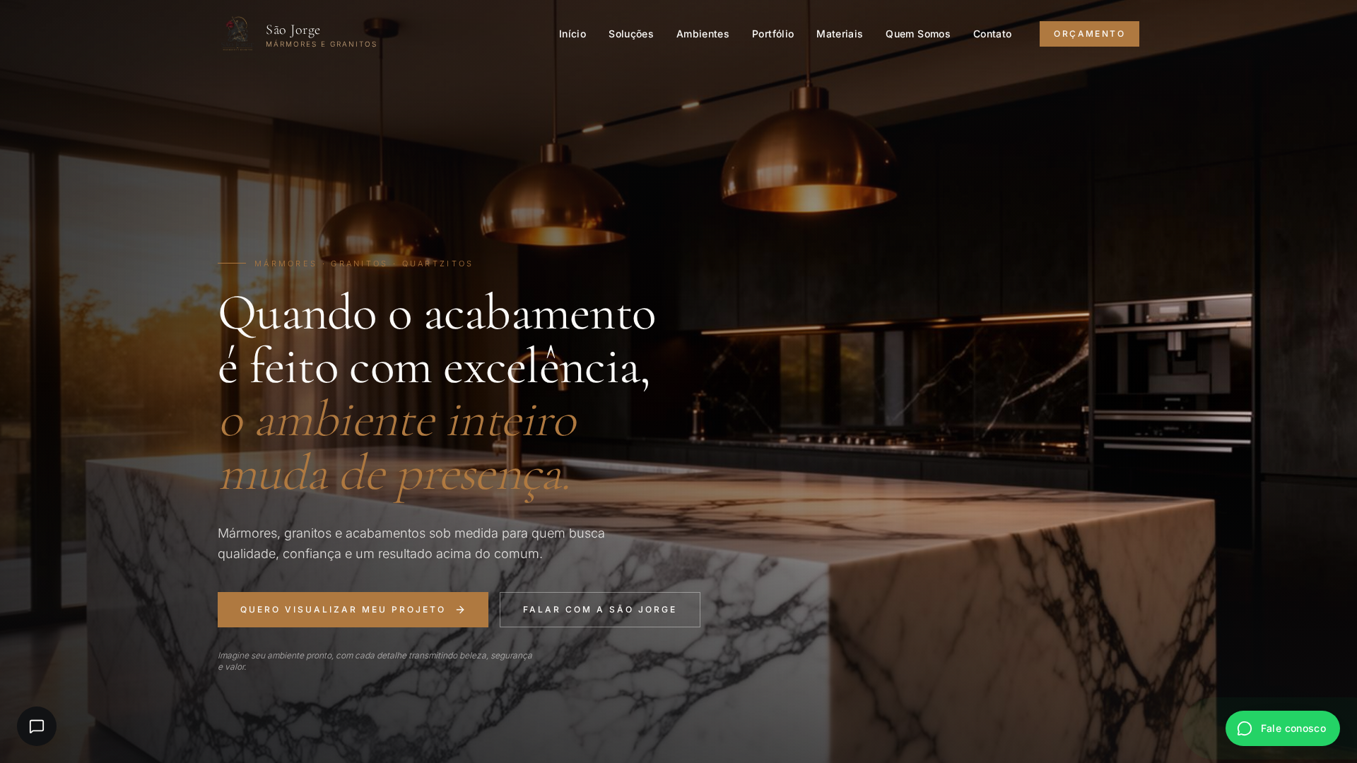 Tela do projeto Marmoraria São Jorge