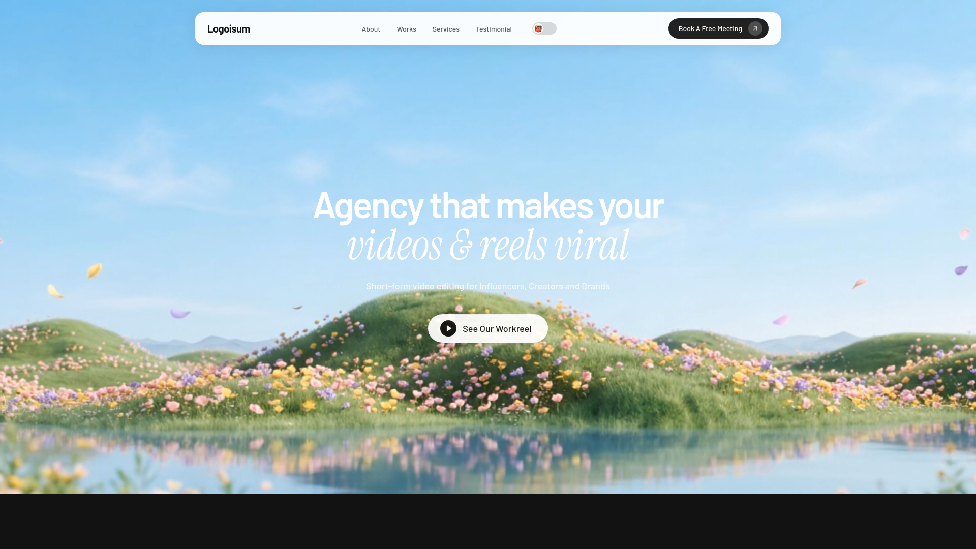 Screenshot of Video Agency — Looping Reel Hero