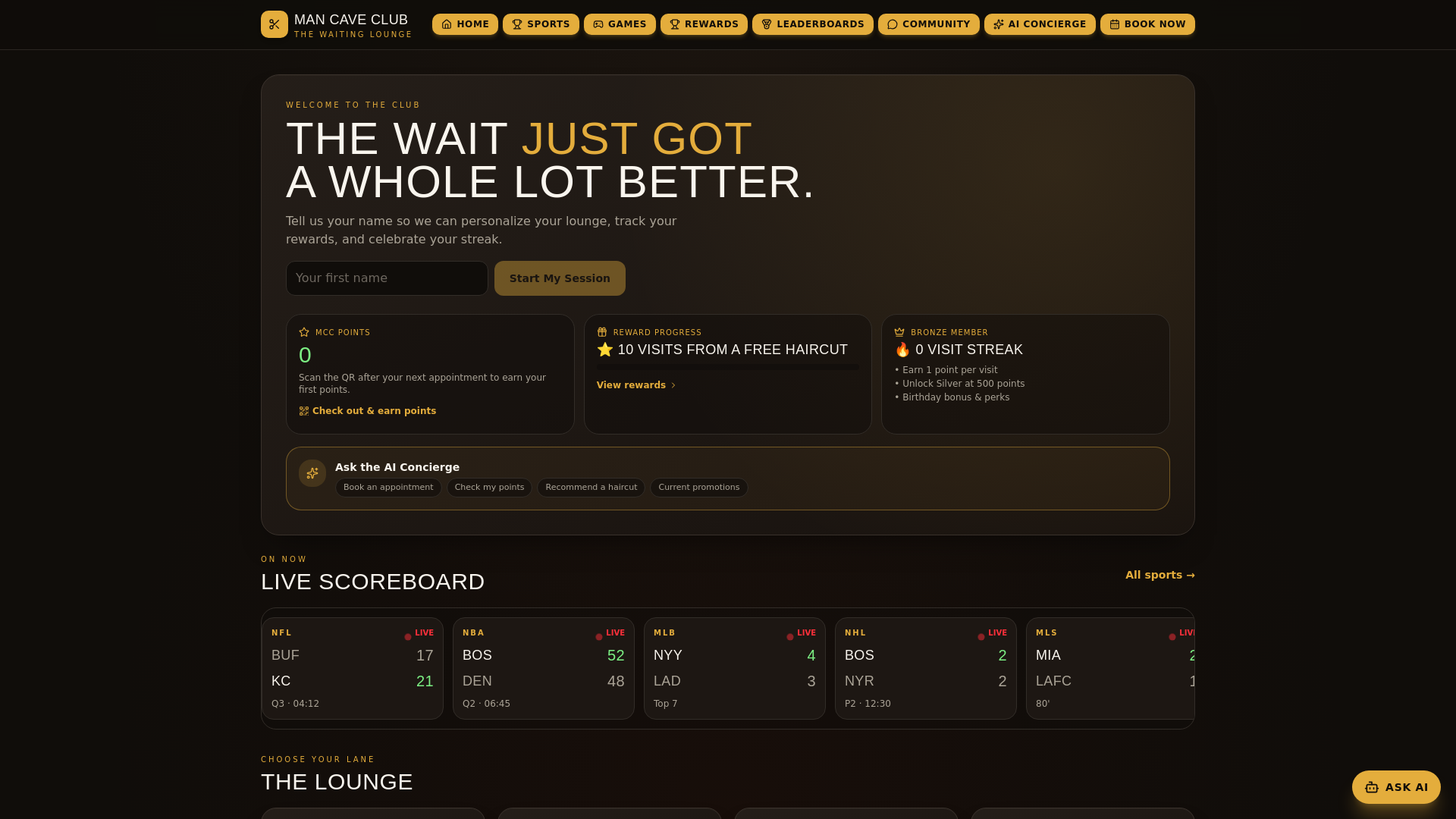 Man Cave Club screenshot