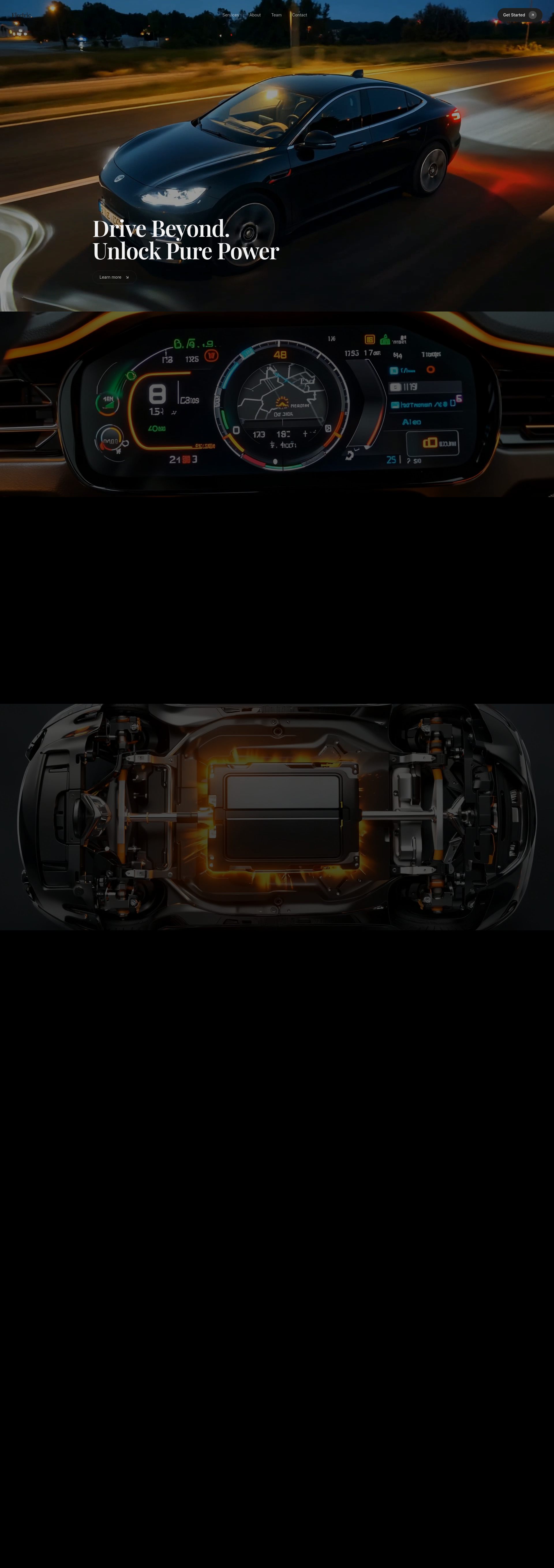 Screenshot of Lumina — Cinematic EV Landing