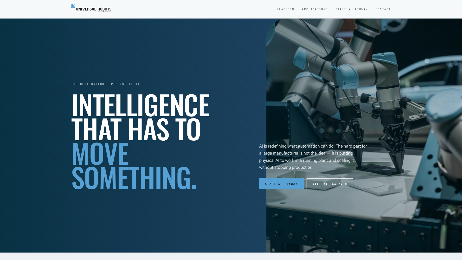 Universal Robots website redesigned by SiteBop
