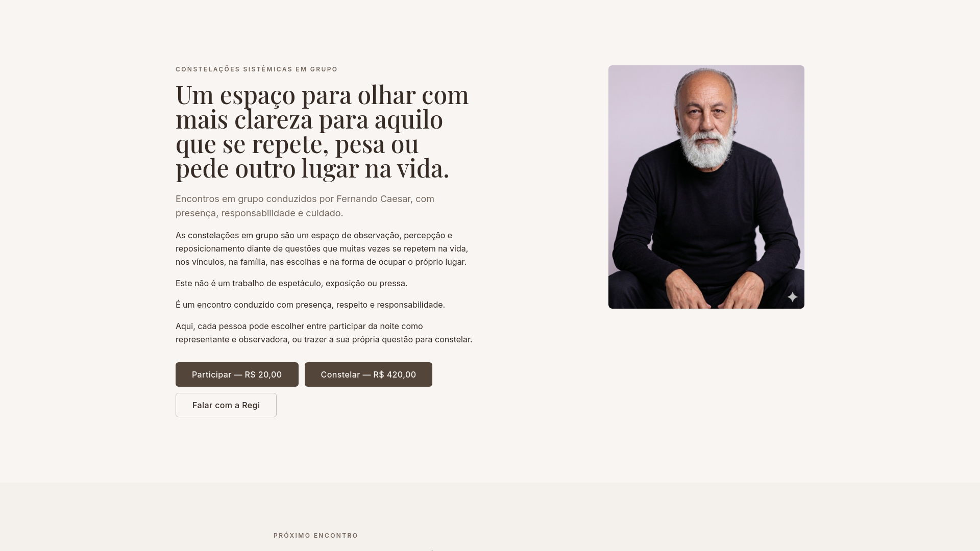 Tela do projeto Constelações UBIE