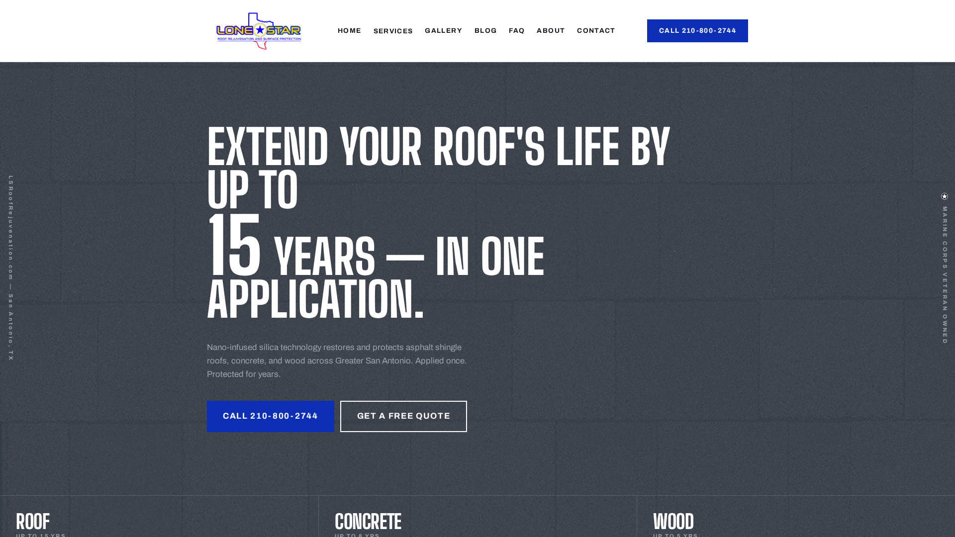 Lone Star Roof Rejuvenation — website built by Ready AI Digital