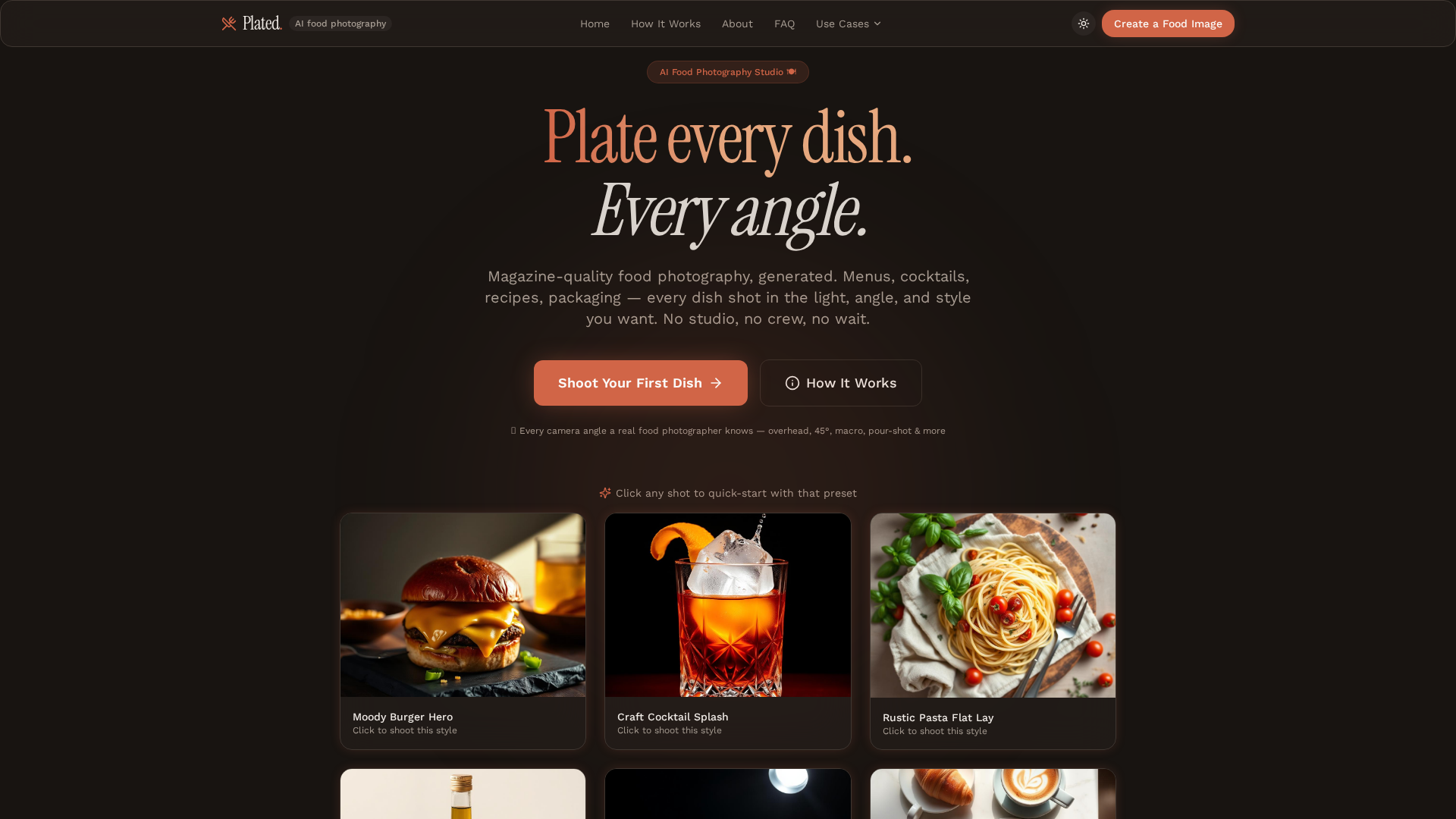 Screenshot of Plated Studio