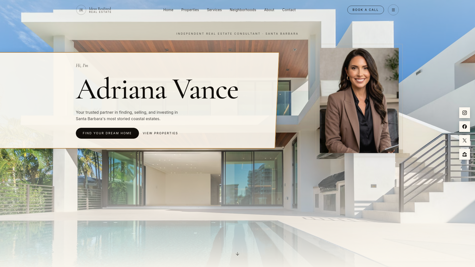 Ideas Realized Real Estate Santa Barbara showcase with Adriana Vance