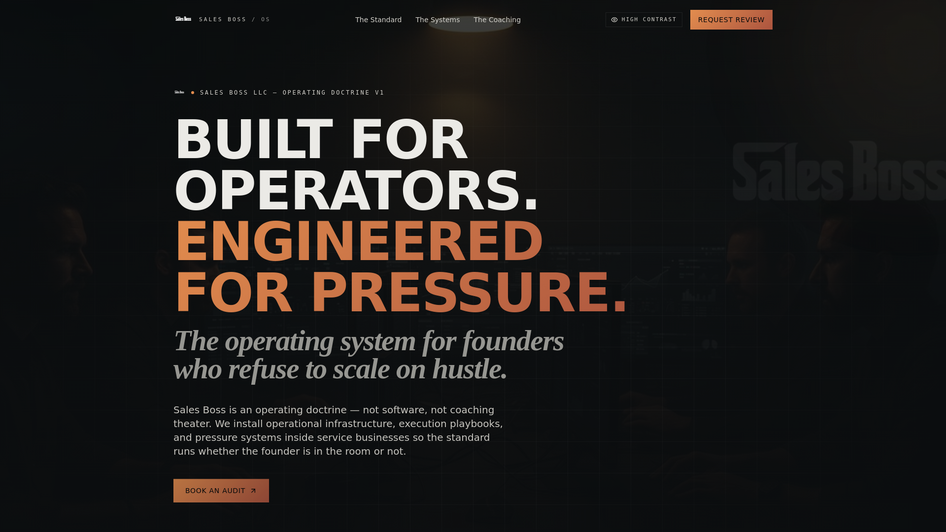 Sales Boss Command Center screenshot