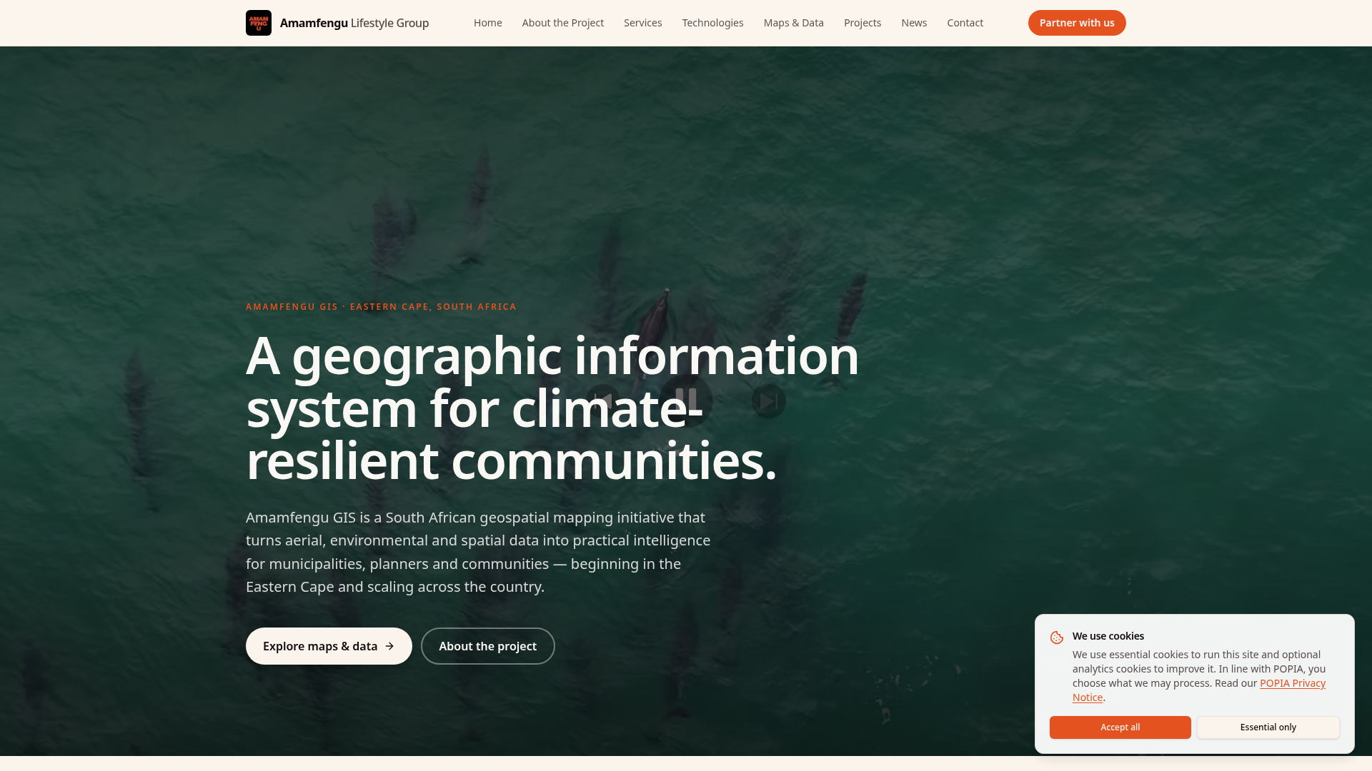 Screenshot of Amamfengu Vision