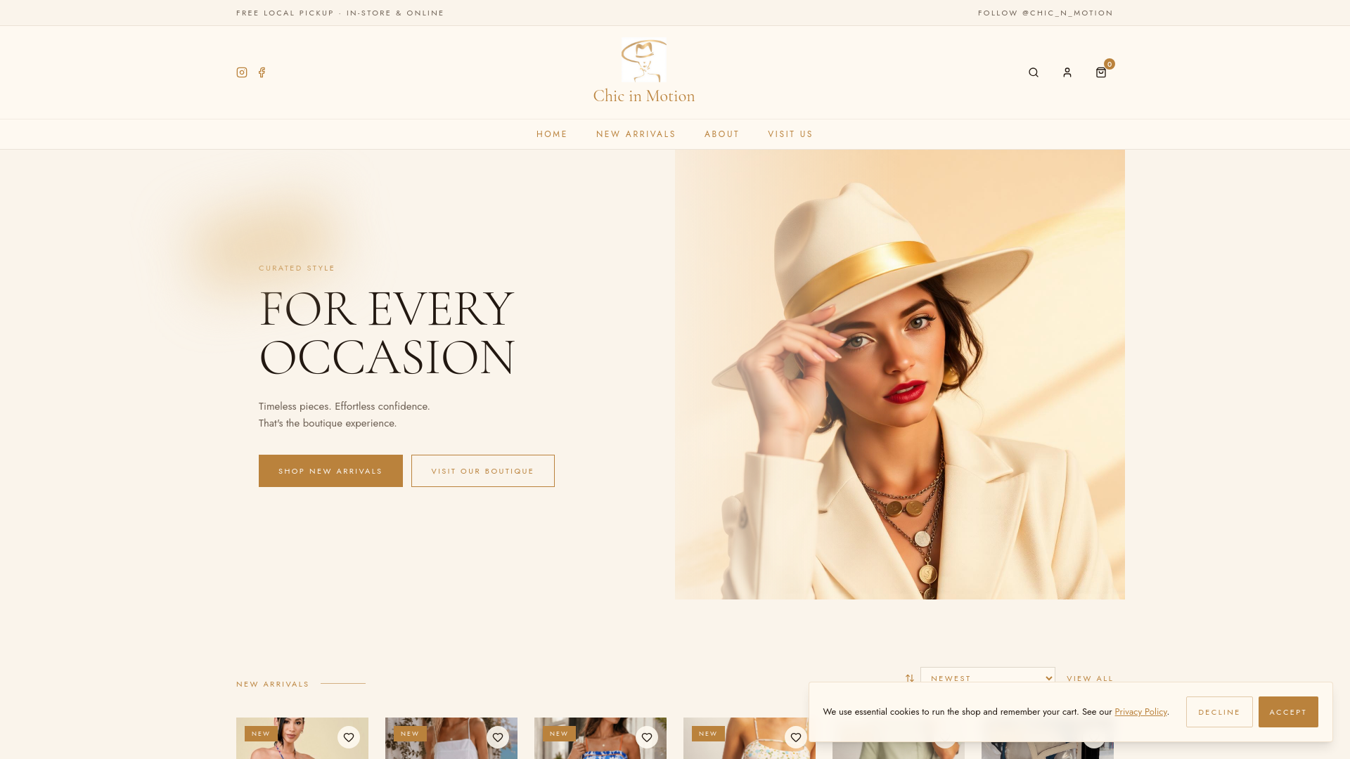Chic in Motion — website built by Ready AI Digital