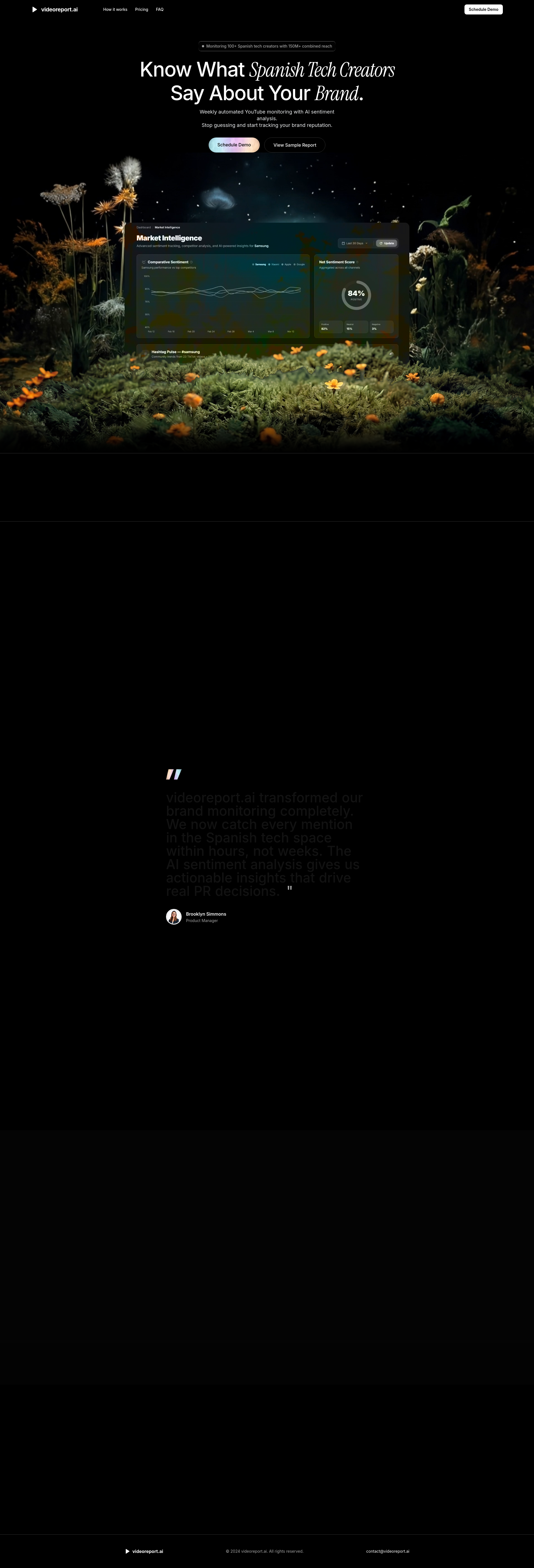 Screenshot of Videoreport — Figma-to-Clean Hero Rebuild