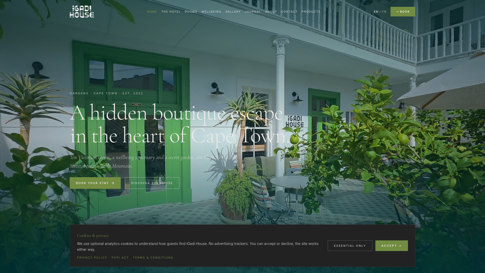 Screenshot of iGadi House Boutique