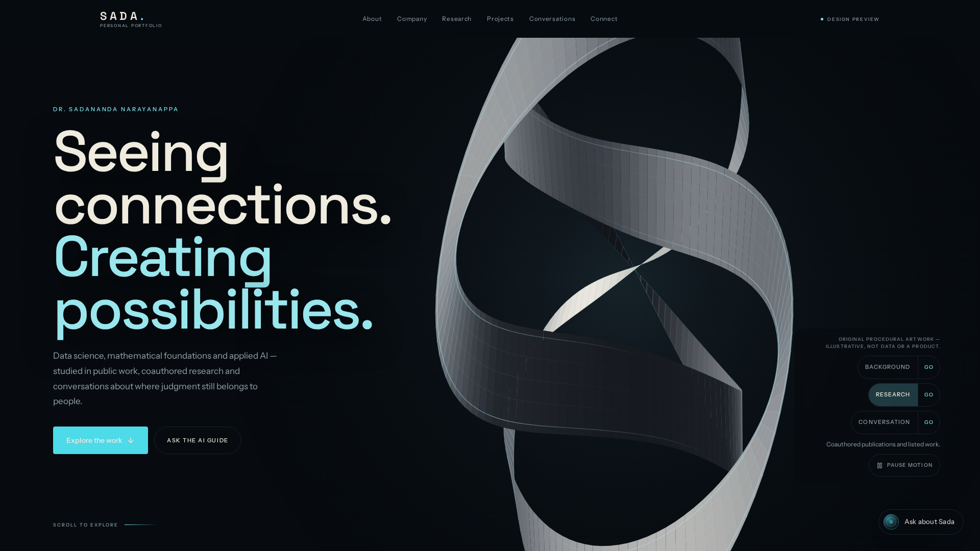 Sada: Connected Intelligence screenshot