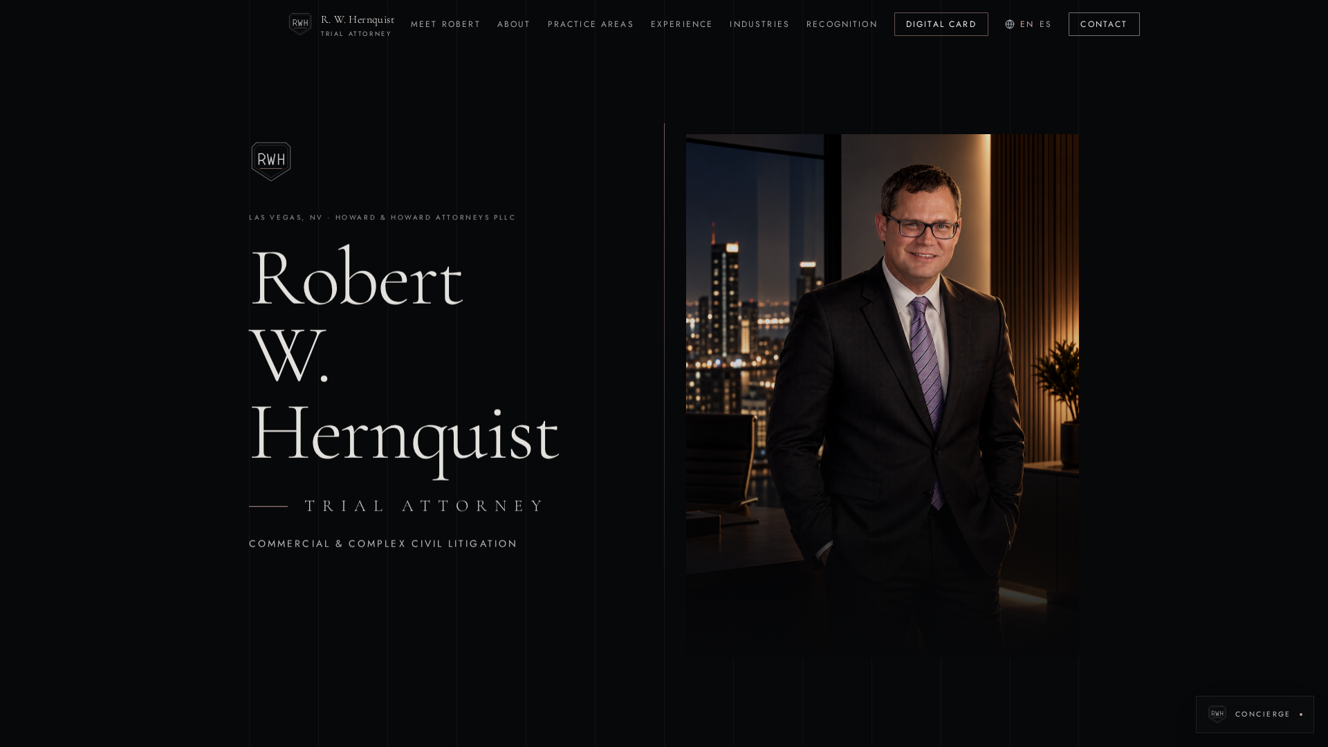 Robert Hernquist AI Portfolio screenshot