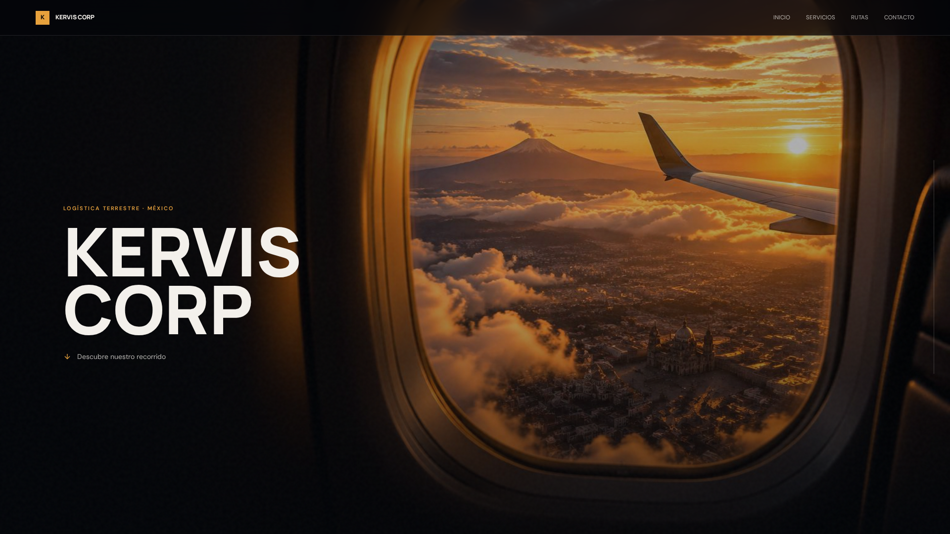 Portada del website de KERVIS CORP