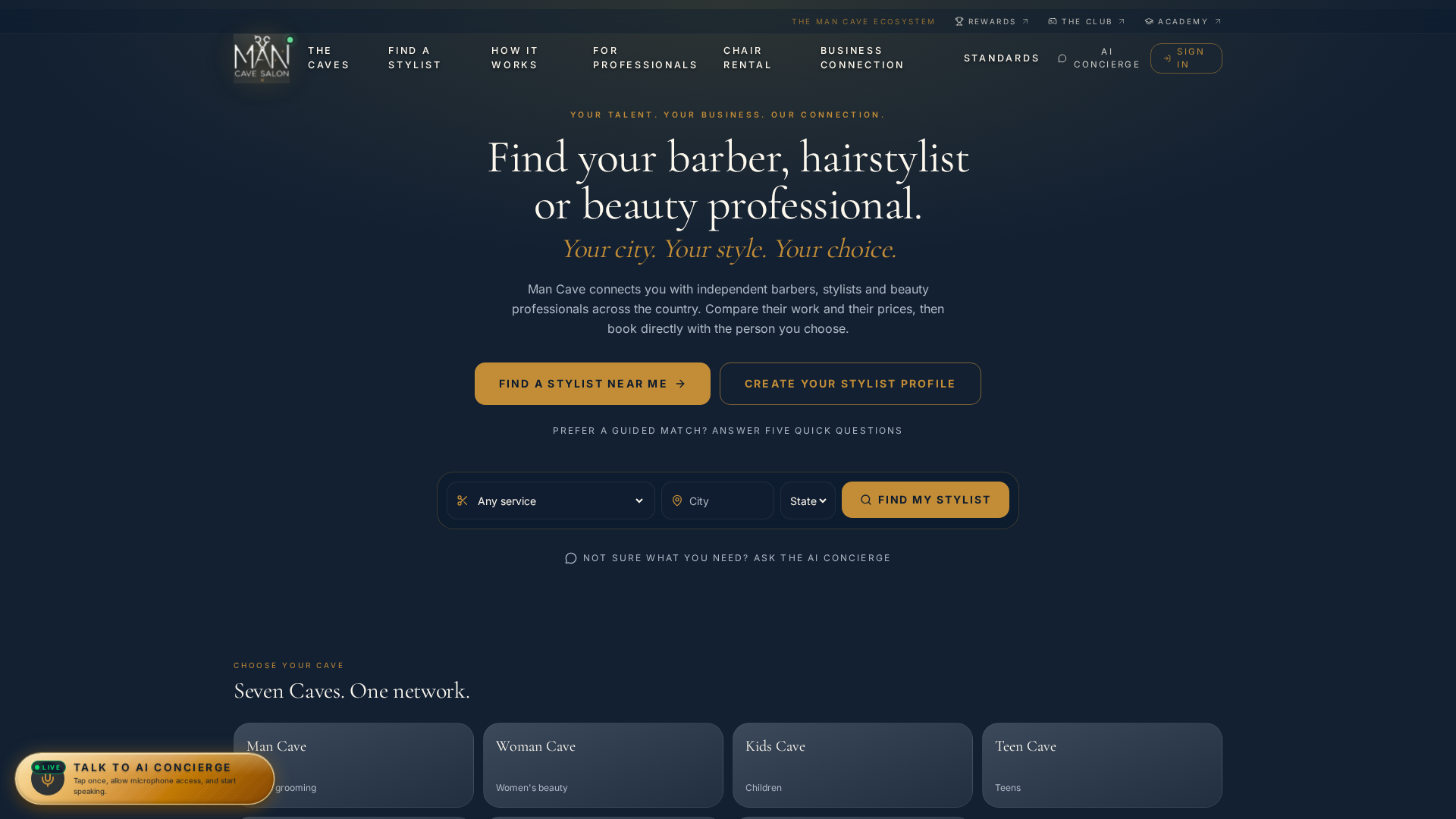 Man Cave Salon screenshot